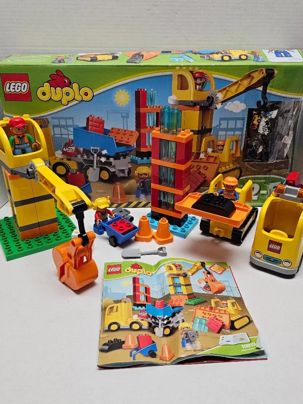 Lego Duplo Town Big Construction Site Boy Girl Toddler 10813 Huge Set +